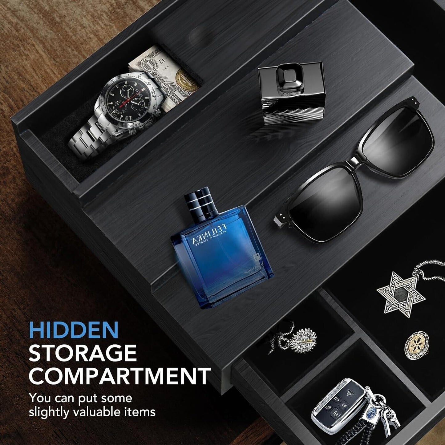 Cologne Organizer Cologne Stand Cologne Display Shelf Watch Jewelry Storage New