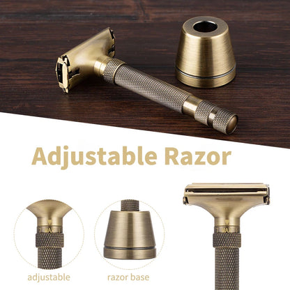 New Design Luxurious Razor Butterfly Open Adjustable Safety Classic for Superb Mens Shaving Razor Barber Shaver
