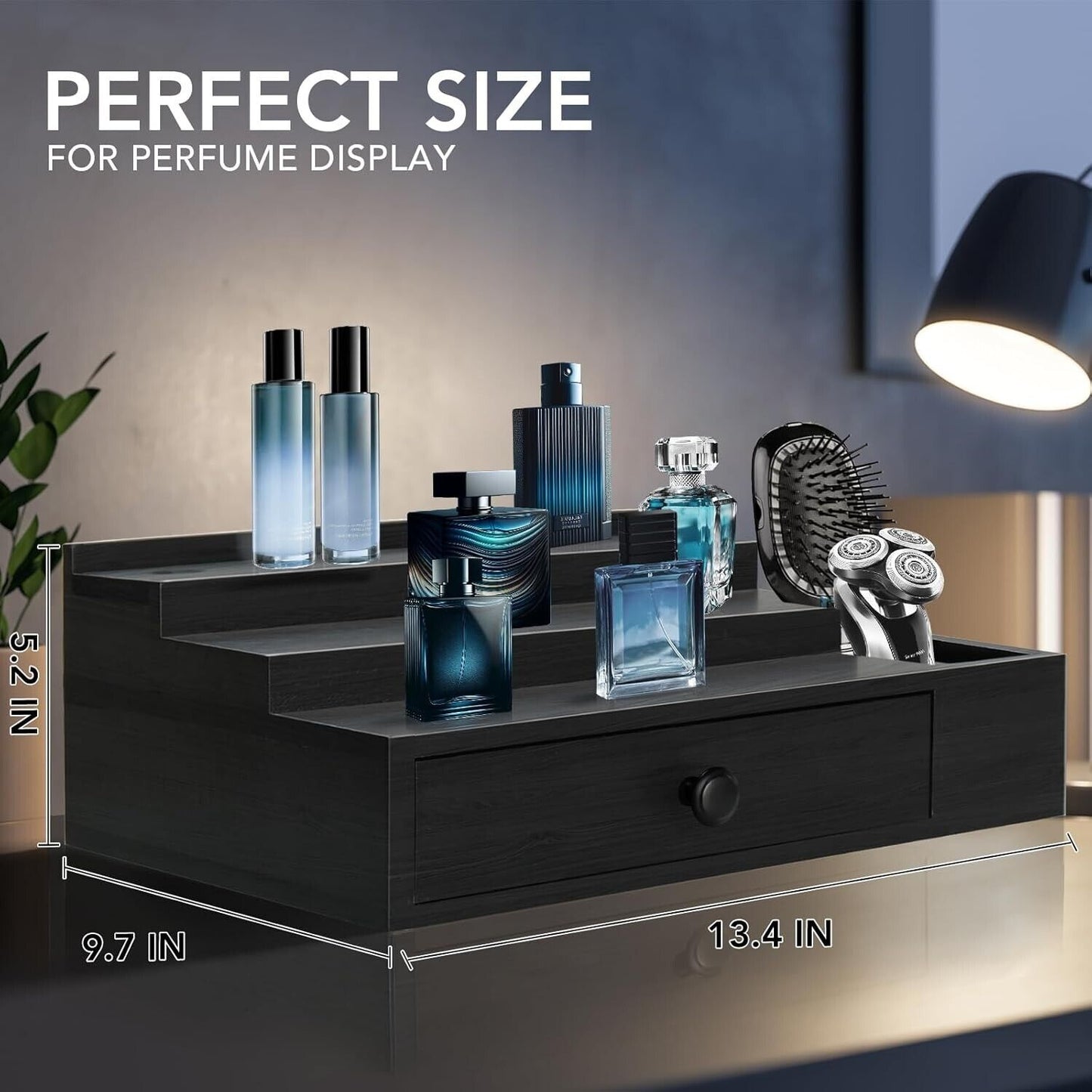 Cologne Organizer Cologne Stand Cologne Display Shelf Watch Jewelry Storage New