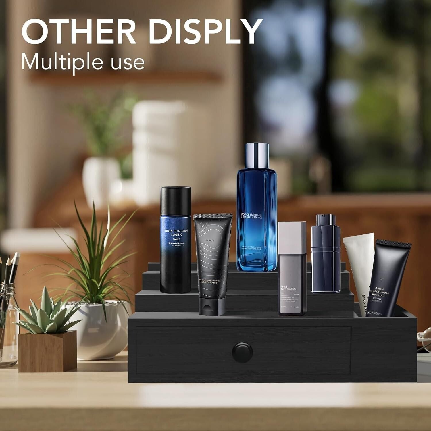 Cologne Organizer Cologne Stand Cologne Display Shelf Watch Jewelry Storage New