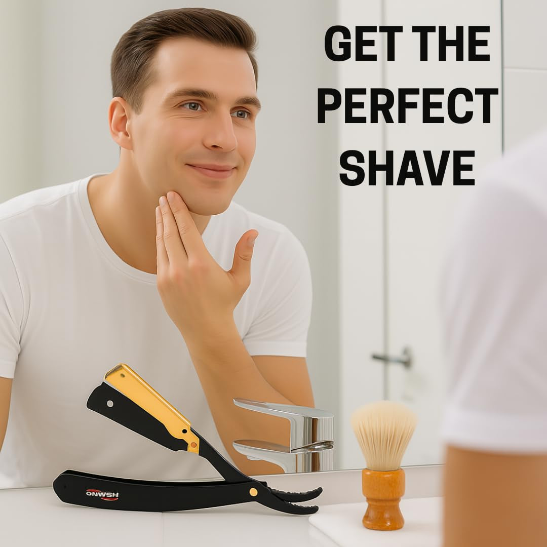 - Professional Barber Straight Edge Razor (Swing Lock)