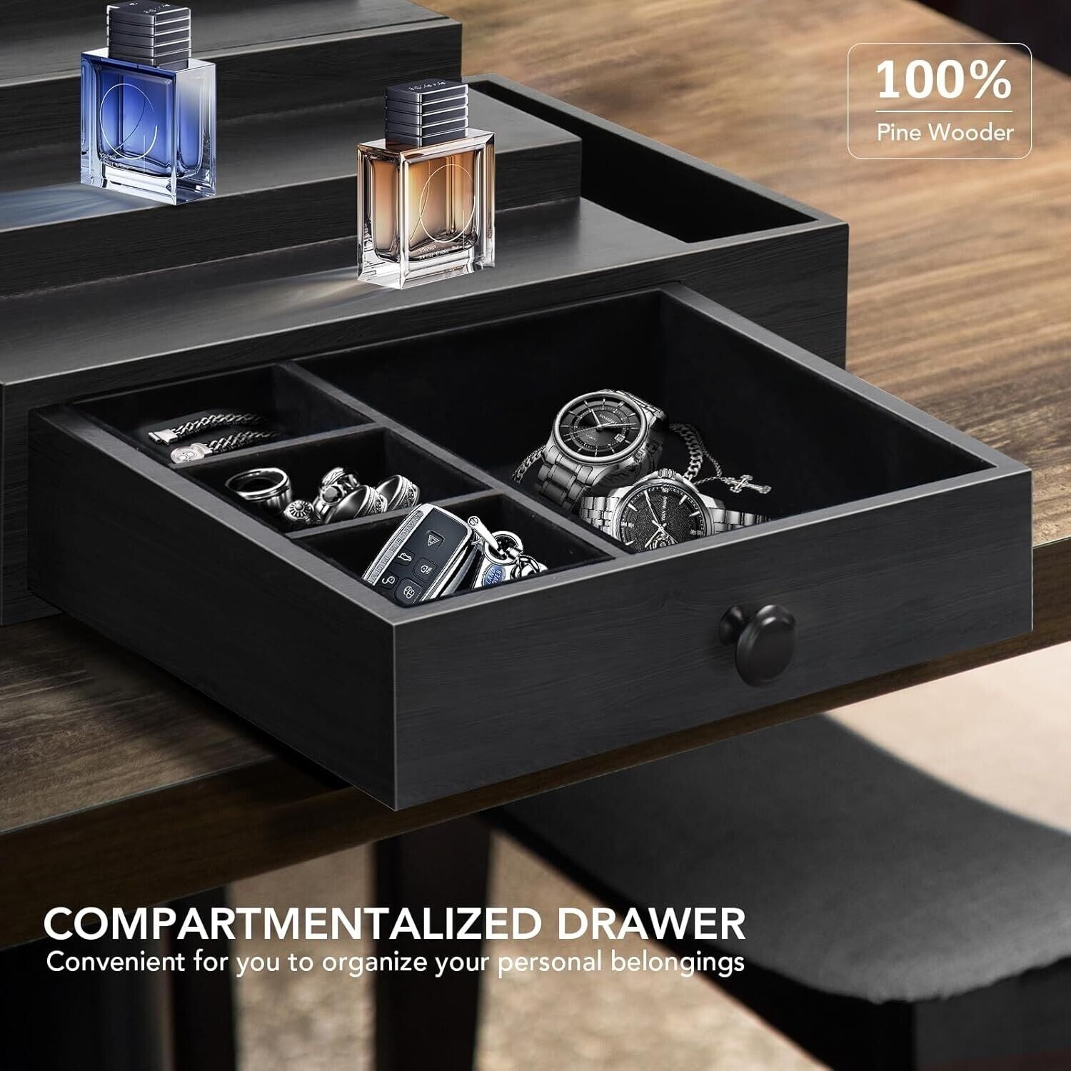 Cologne Organizer Cologne Stand Cologne Display Shelf Watch Jewelry Storage New